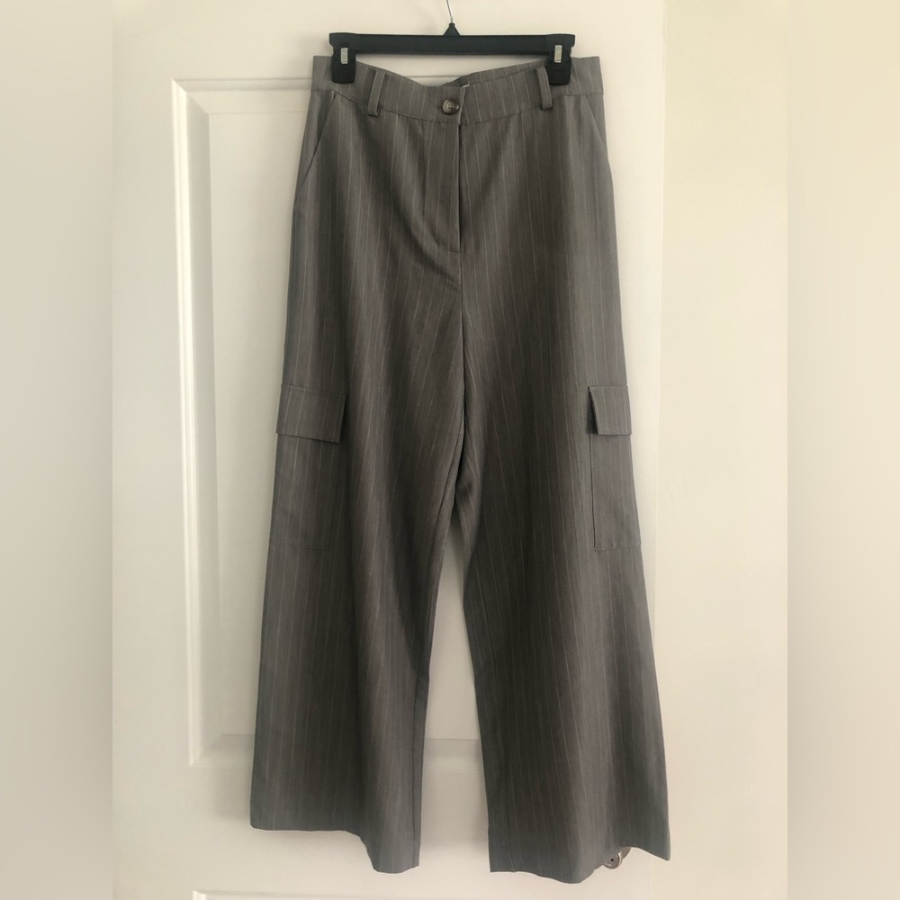 NWT Elodie Pinstripe wide leg trousers